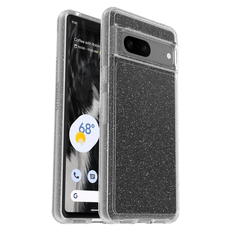 OtterBox Symmetry Clear Google Pixel 7 5G (6.3') Case Stardust (Clear Glitter) - (77-89945), Antimicrobial,DROP+ 3X Military Standard,7 Years