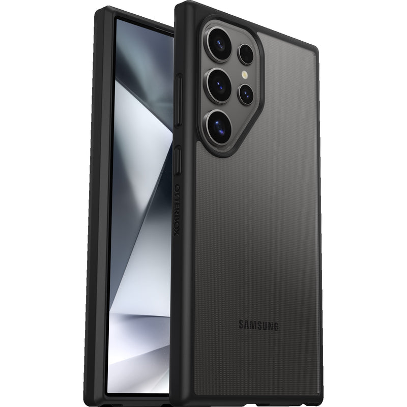 OtterBox React Samsung Galaxy S24 Ultra 5G (6.8') Case Clear/Black - (77-94675), DROP+ Military Standard, Antimicrobial, Raised Edges,7 Years