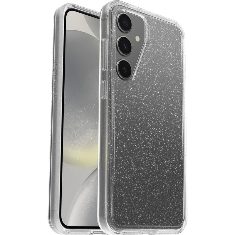 OtterBox Symmetry Clear Samsung Galaxy S24+ 5G (6.7') Case Stardust (Clear Glitter) - (77-94604),DROP+ 3X Military Standard, 7 Years