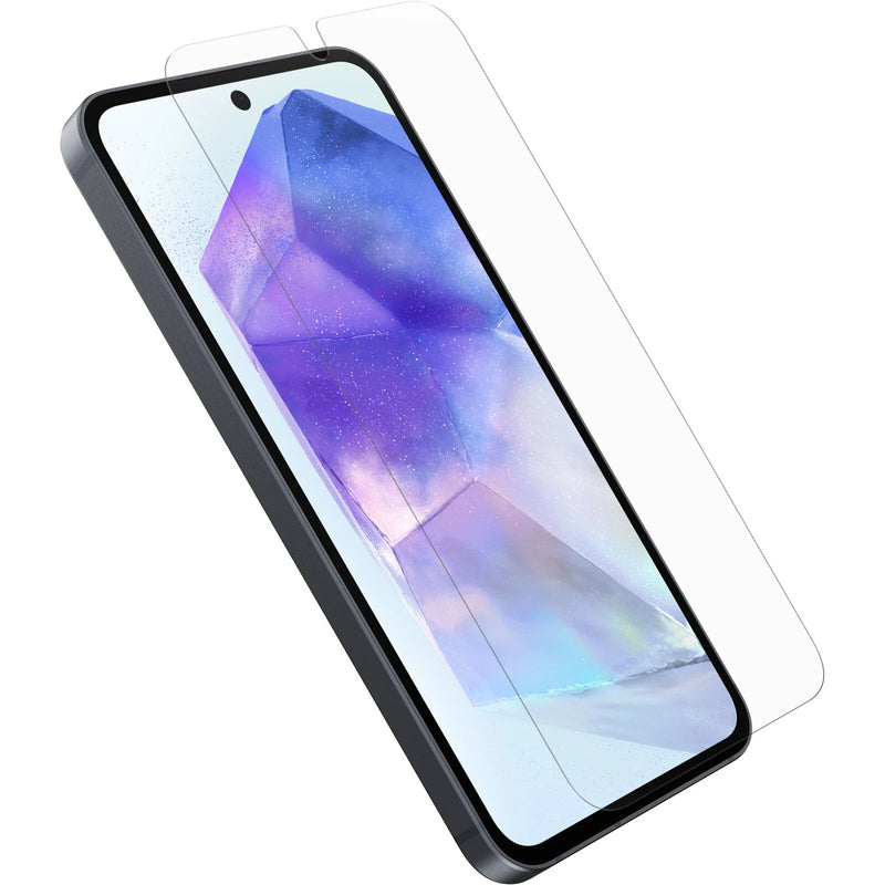 OtterBox Glass Samsung Galaxy A55 5G (6.6') Screen Protector Clear - (77-95481), Drop Protection, Anti-Scratch, Flawless Touch, 2 Years