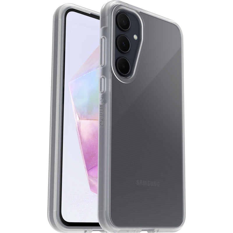OtterBox React Samsung Galaxy A35 5G (6.6') Case Clear - (77-95393), Antimicrobial, DROP+ Military Standard, Raised Edges, 7 Years