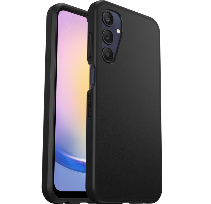 OtterBox React Samsung Galaxy A25 5G (6.5') Case - Black (77-94113),Antimicrobial,DROP+ Military Standard,Raised Edges,7 Years