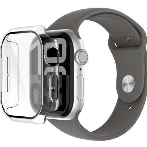 Belkin ScreenForce TemperedCurve 2-in-1 Treated Screen Protector + Bumper for Apple Watch Series 10 (42mm) - Clear(OWA002fqCL), 2