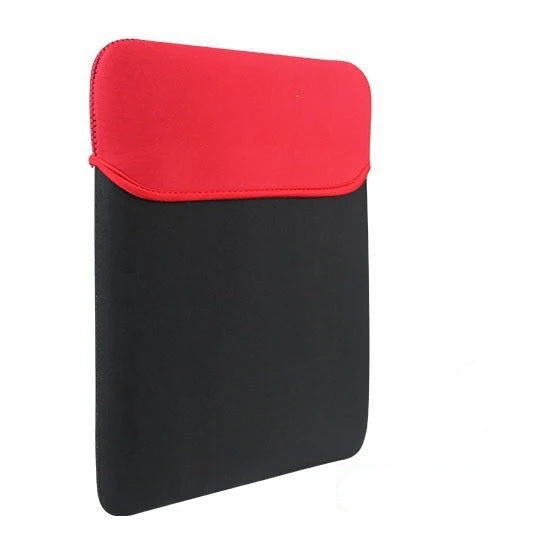 USP 14' Reversible Laptop & Tablet Sleeve Case - Black/Red, Dual-Sided Protection, Universal Compatibility, 5