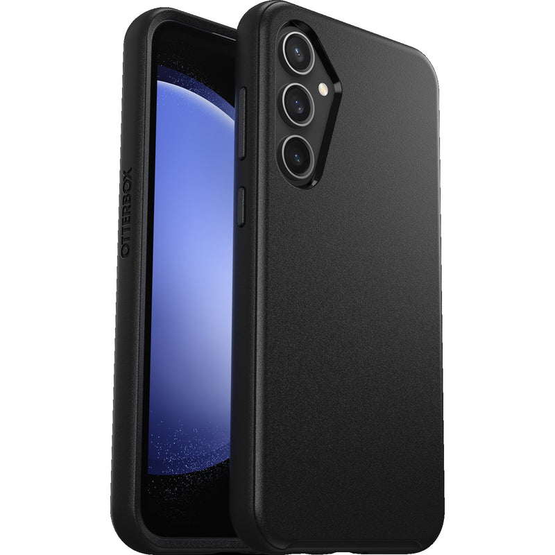 OtterBox Symmetry Samsung Galaxy S23 FE (6.4') Case Black - (77-94860), DROP+ 3X Military Standard, Raised Edges, Ultra-Sleek, 7 Years