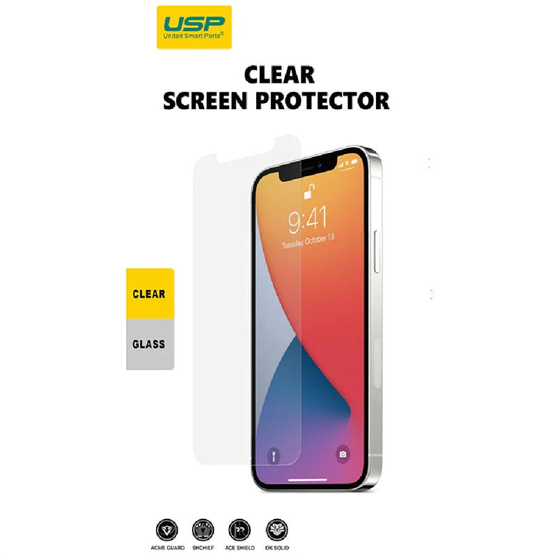 USP Apple iPhone SE (3rd & 2nd Gen) and iPhone 8 / iPhone 7 (4.7') Tempered Glass Screen Protector - Full Coverage, 9H Hardness,  5