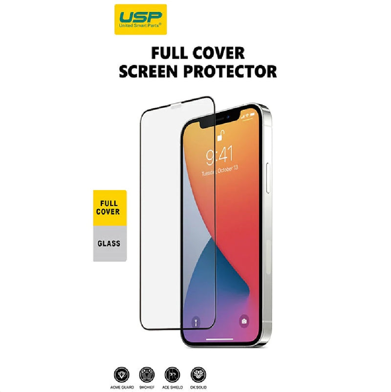 USP Apple iPhone 12 / iPhone 12 Pro Tempered Glass Screen Protector : Full Coverage,9H Hardness,Bubble-free, 3 Years