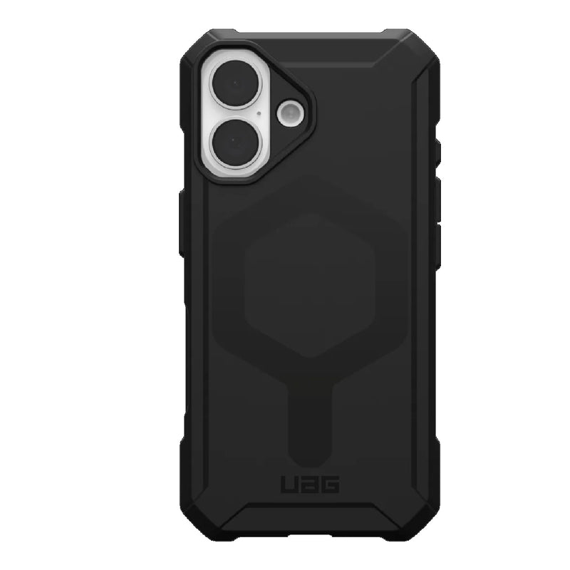 UAG Essential Armor MagSafe Apple iPhone 16 Plus (6.7') Rugged Case - Black (114447114040), 15ft. Drop Protection (4.6M), 10