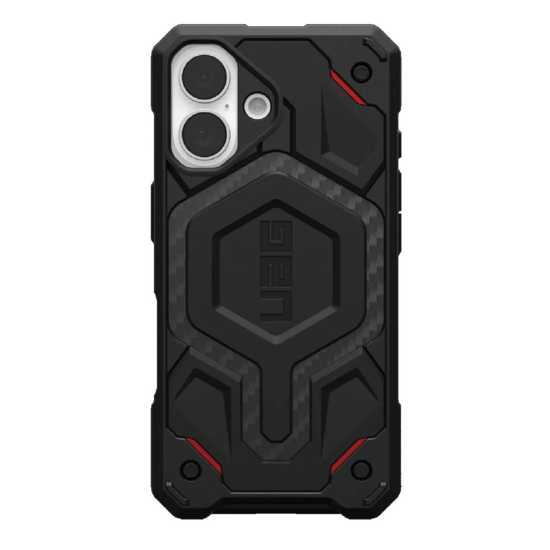 UAG Monarch Pro MagSafe Kevlar Apple iPhone 16 (6.1') Rugged Case - Kevlar Black(114458113940),25ft. Drop Protection (7.6M), 10