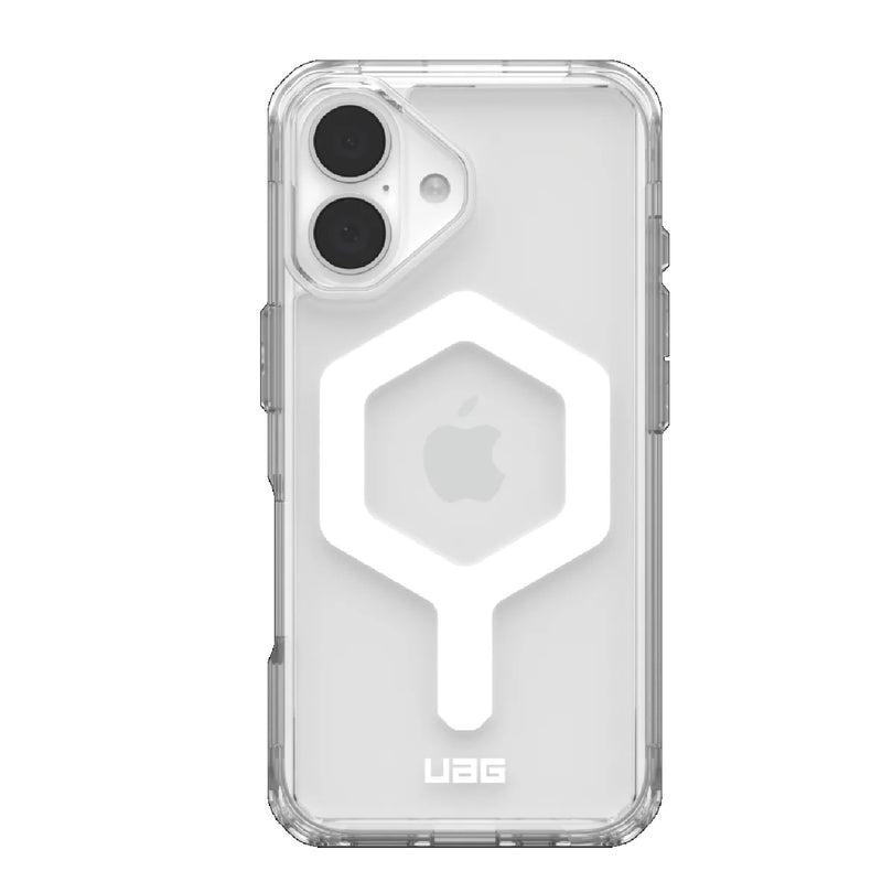 UAG Plyo MagSafe Apple iPhone 16 Plus (6.7') Rugged Case - Ice/White (114479114341), 16ft. Drop Protection (4.8M), Armored Shell, 10