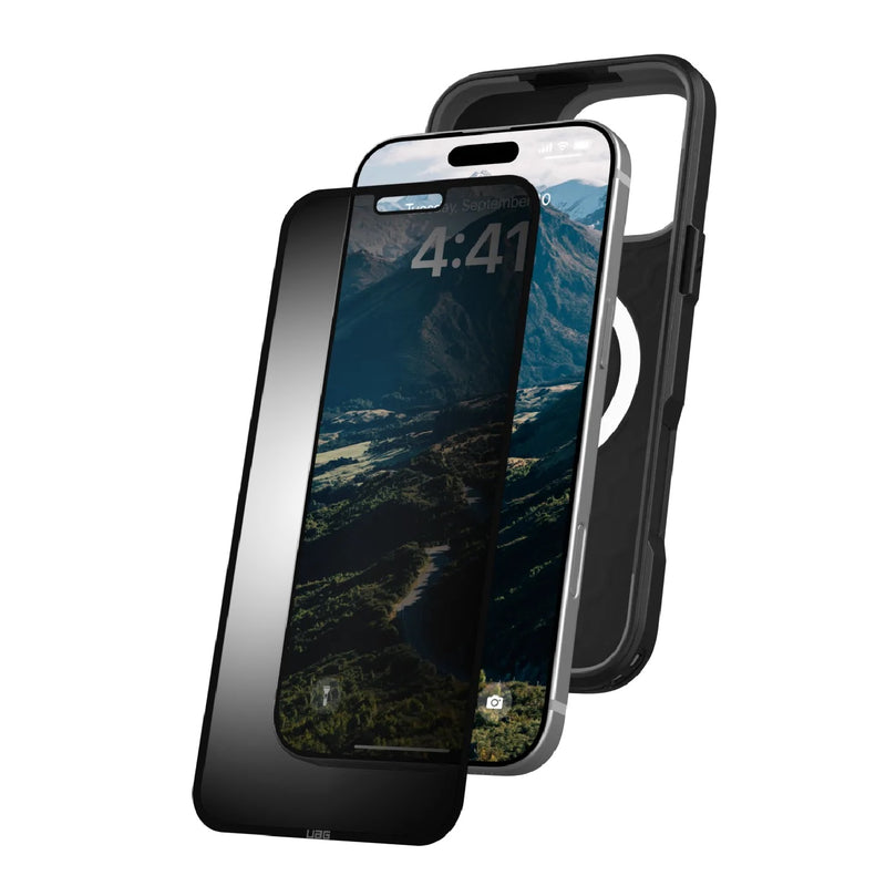 UAG Removable Privacy Apple iPhone 16/ iPhone 15 (6.1') Screen Protector - Glass - Tint (14437011NA), Anti-Glare, Recyclable, 1 Year