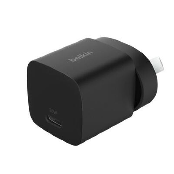Belkin BoostCharge 25W USB-C (PD 3.1) Cubic Wall Charger - Black (WCA012AUBK),Best for iPhone & Samsung, $2,500 CEW, 2