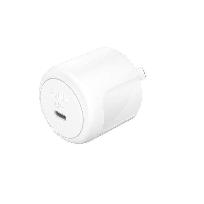 Belkin BoostCharge Compact 45W USB-C (PD 3.1) Wall Charger - White (WCA013auWH), Best for iPhone & Samsung, $2500 CEW, 2