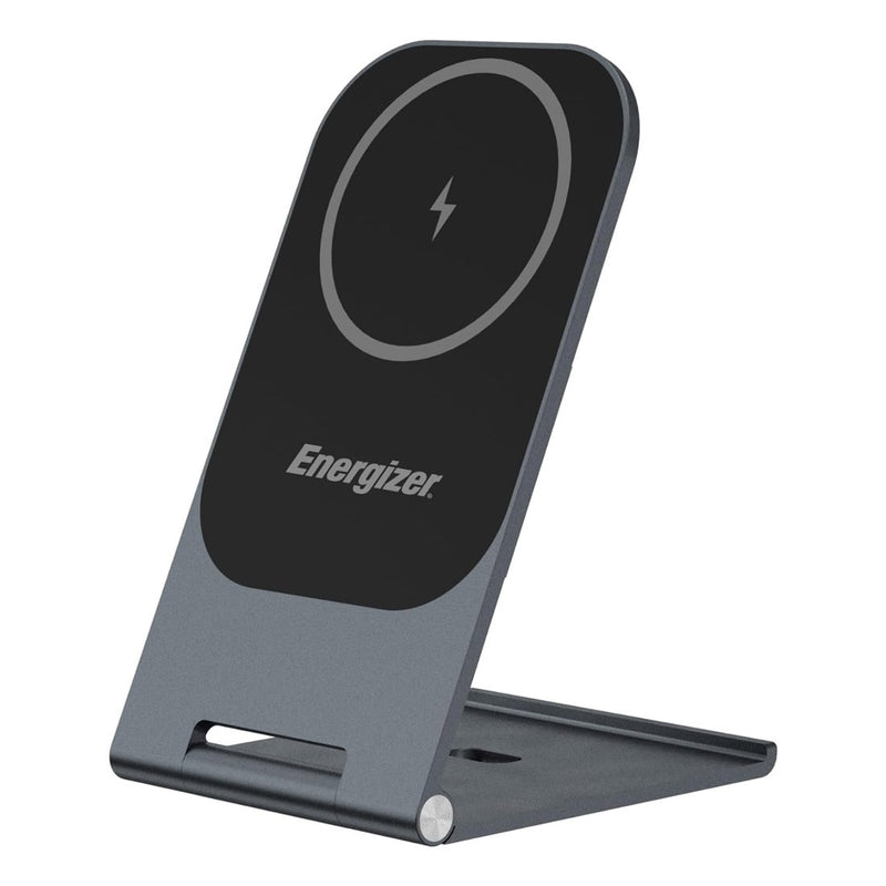 Energizer Foldable Wireless Charging Pad - Black(WCP102), Lightweight, Portable, Ultra Thin, Fast Charging, Compatible with MagSafe, 1 year