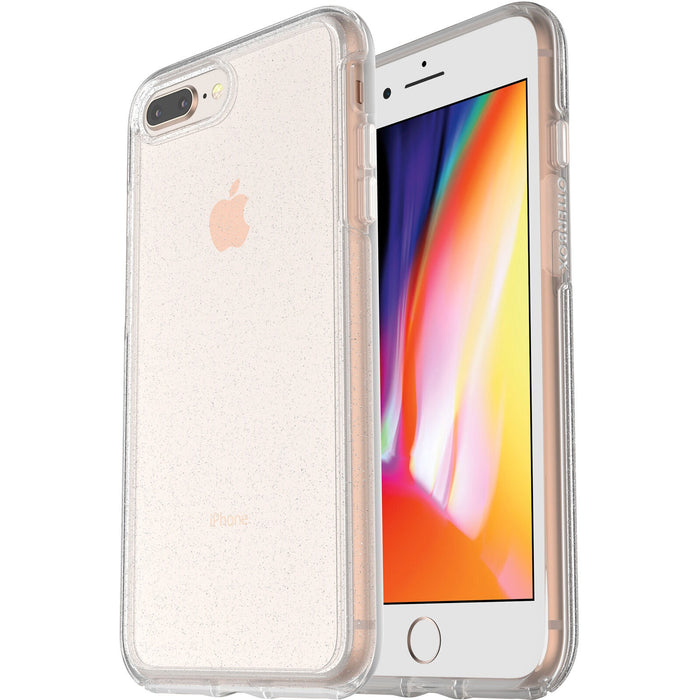 OtterBox Symmetry Clear Apple iPhone 8 Plus / iPhone 7 Plus Case Stardust (Clear Glitter)-(77-56917), DROP+ 3X Military Standard,7 Years Warranty