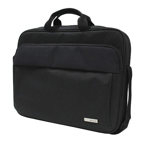Belkin 15.6' Simple Toploader Laptop Bag - Black (F8N657), Comfortable Shoulder Strap, Made for Long Travelling, 2