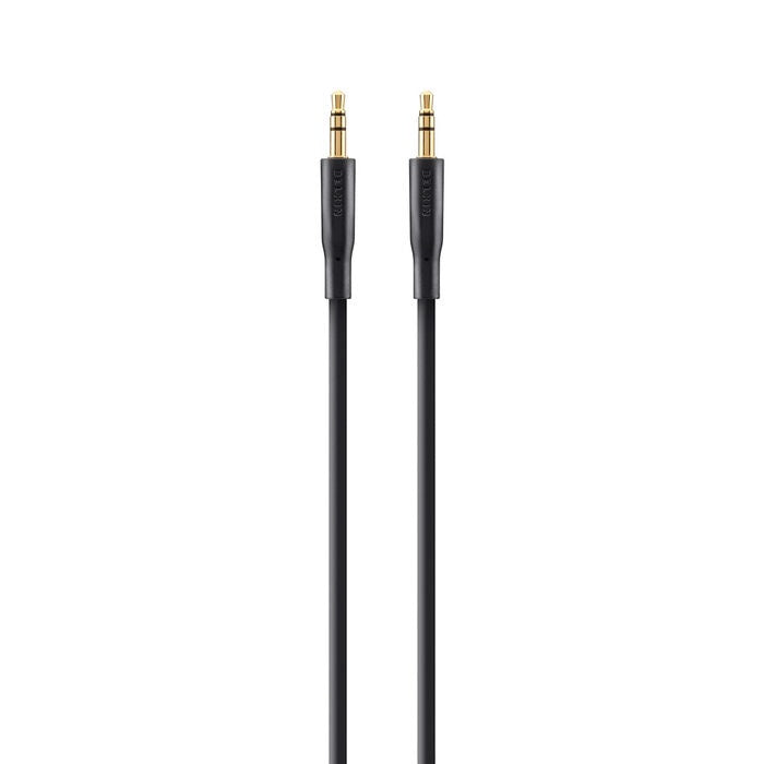 Belkin 3.5mm Gold-Plated AUX Cable (2M) - Black (F3Y117bt2M),Simple Plug-and-Play Connectivity,Play Music From Portable Media devices,2 Years Warranty