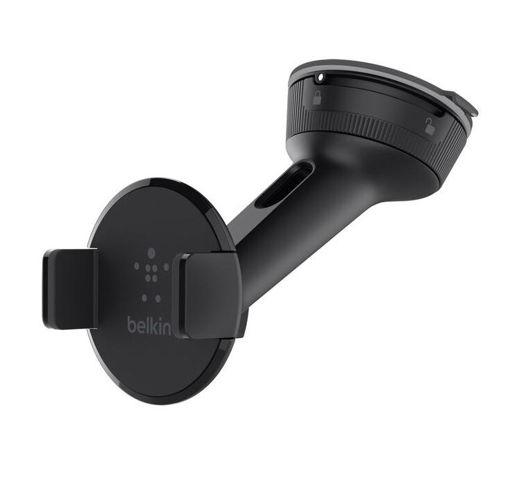 Belkin Universal Car Mount - Black (F8M978BT), 360 Degree Rotation, Fits up to (6') Screen Size, Securely Attaches to Dash & Window, 2