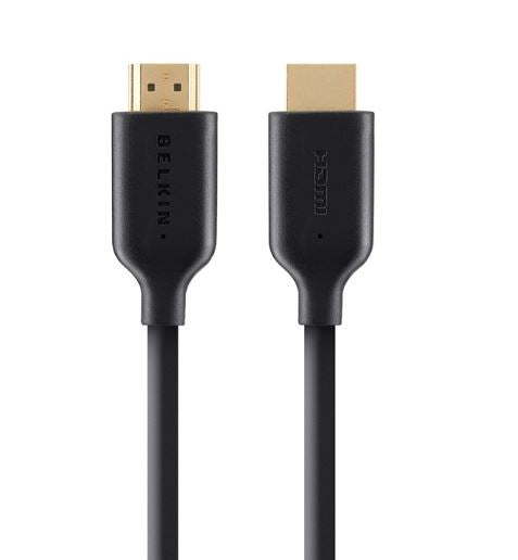Belkin High Speed HDMI Cable With Ethernet (1M) - Black(F3Y021bt1M), Ultra HD 4K & 1080p Support,120Hz, 3D Compatible,10.2 Bandwidth, 2