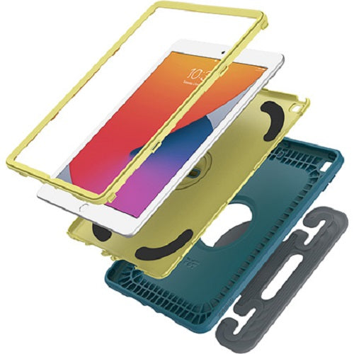 OtterBox Kids EasyGrab Apple iPad (10.2') (9th/8th/7th Gen) Case Galaxy Runner Blue (Blue/Green) - (77-81187), Rugged Protection, 7 Years