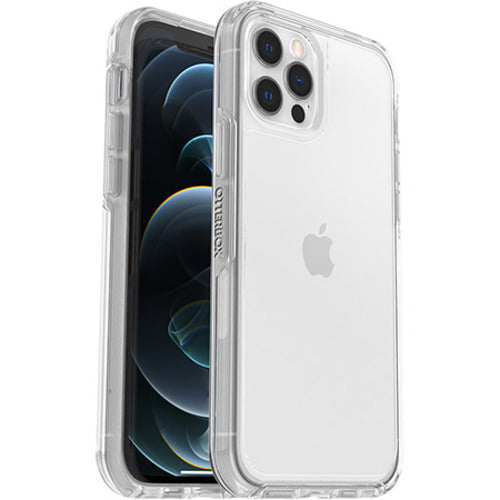 OtterBox Symmetry Clear Apple iPhone 12 / iPhone 12 Pro Case Clear - (77-65422), DROP+ 3X Military Standard, Raised Edges, 7 Years