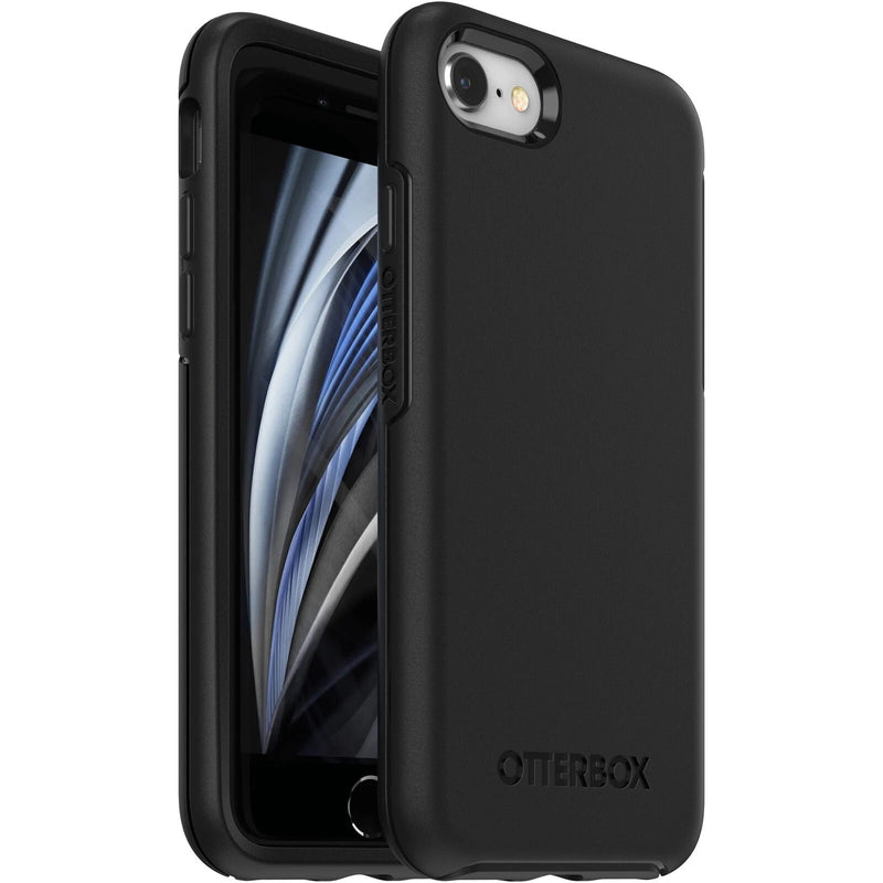 OtterBox Symmetry Apple iPhone SE (3rd & 2nd Gen) and iPhone 8/7 Case Black - (77-56669), DROP+ 3X Military Standard, Raised Edges, 7 Years