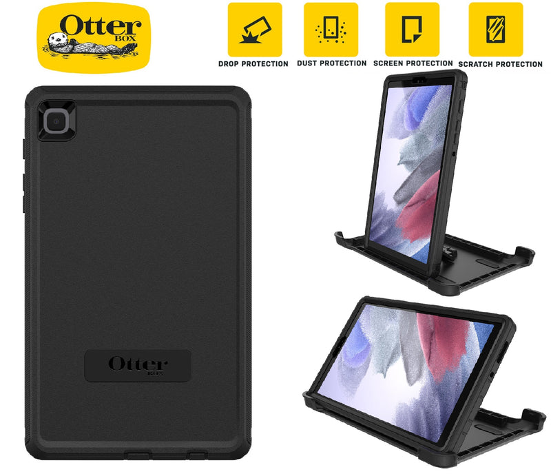 OtterBox Defender Samsung Galaxy Tab A7 Lite (8.7') Case Black - (77-83087), DROP+ 2X Military Standard, Built-in Screen Protection, 2