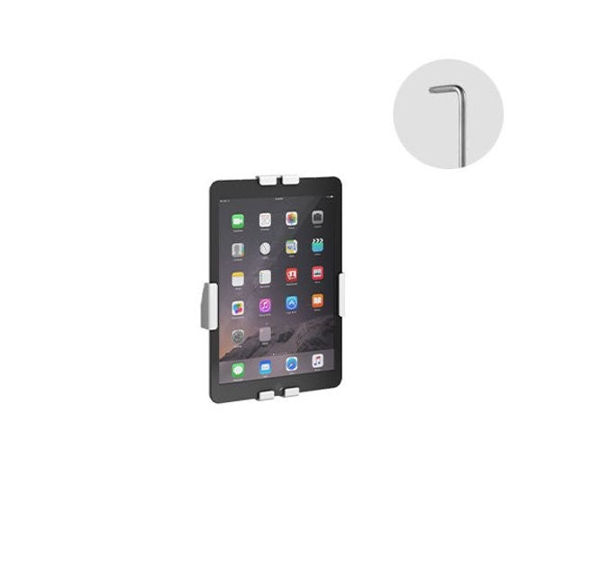 Brateck Universal Anti-Theft Tablet Wall Mount compatible with most 7.9'-11' Tablet-White 200x265x37mm Anti-Theft Locking Screw (LS)
