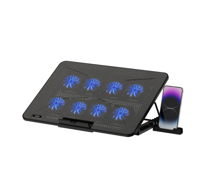 Rapoo Laptop Cooling Pad CF300, 8 High-Efficiency Cooling Fans , 7 Adj ...