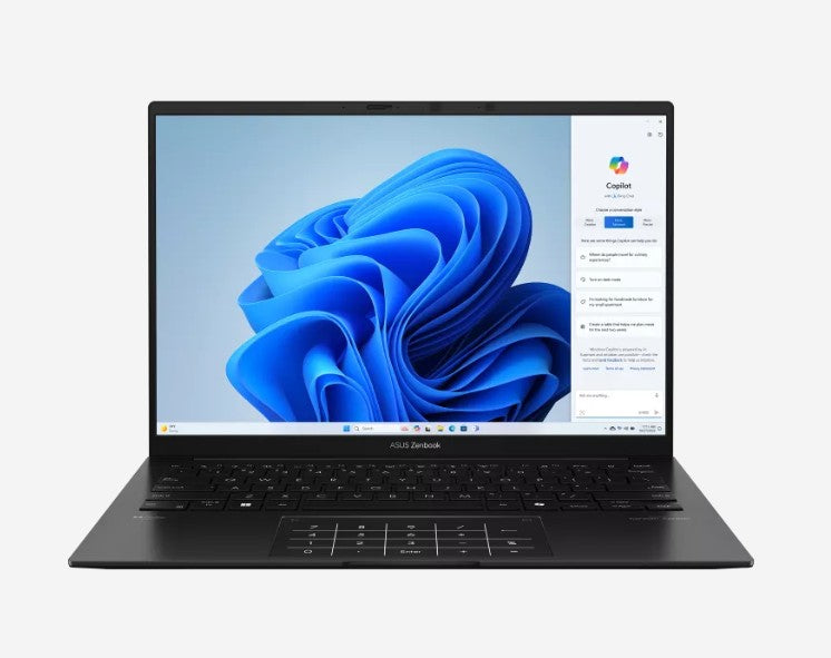 ASUS Zenbook 14 14' WUXGA OLED Notebook AMD Ryzen R7-445 DDR5 32GB 1TB SSD Black Win 11 Home 1.2kg  1Y