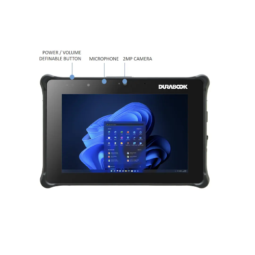 DURABOOK R8, 8' FHD, IntelÂ® Coreâ„¢ i5-1230U, Windows 11, 8GB RAM, 256GB PCIe SSD,Wi-Fi 6E, Bluetooth v5.3, 2MP Front Camera, 3 year