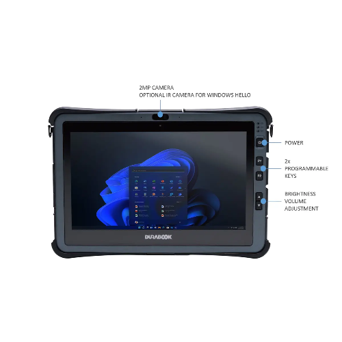Durabook, U11, 11.6' FHD, IntelÂ® Coreâ„¢ i5-1230U, Windows 11, 8GB RAM, 256GB PCIe SSD, Wi-Fi 6E, Bluetooth v5.3, 2MP Front Camera, 3-year