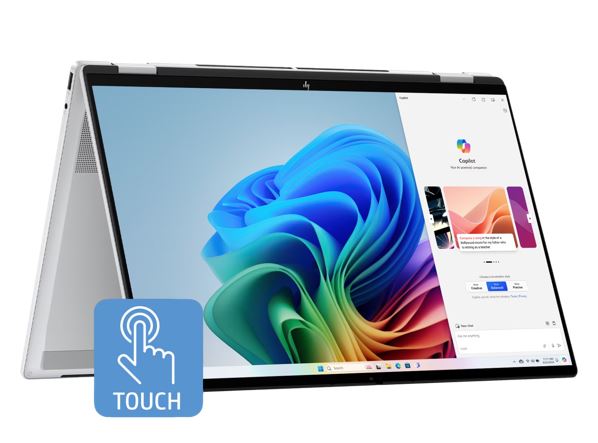 HP OmniBook X Flip 16' 3K OLED TOUCH Intel U5-226V 16GB DDR5 512GB SSD Windows 11 Home Arc 130V GPU CoPilot+ PC NPU 40 TOPS WIFI7 1yr OS 1.8kg