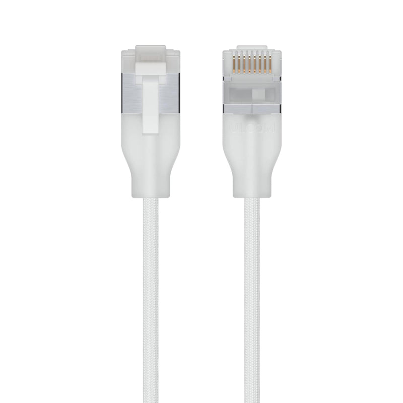Ubiquiti UniFi Premium Patch Cable,0.15M, 24-Pack, White, Ultra-Thin Braided Patch Cable, Designed Optimized 10GbE Networking