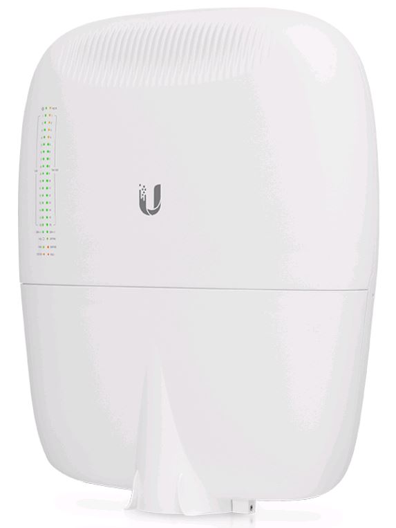 Ubiquiti EdgePoint S16, 16 Port PoE Outdoor WISP Switch - 4x 54v/24v PoE Ports, 12x 802.3af 48v PoE Ports - ESD Power Protection,Pole/Wall Mount