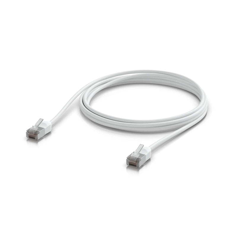 Ubiquiti UniFi Premium Patch Cable Outdoor, 3M, White, Ultra-thin, Rugged, Shielded Patch, Designed &Optimized, For 10 GbE Networking,