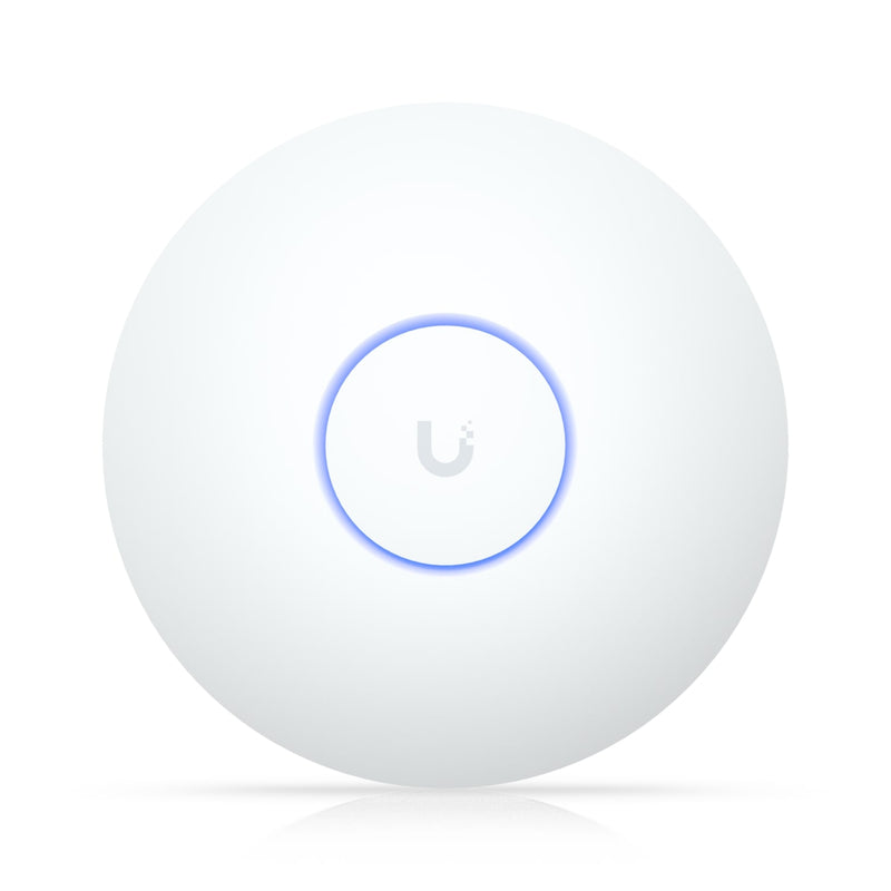 Ubiquiti U7 Long-Range,Compact,Ceiling-mount WiFi 7 AP,5 Spatial Stream,Extended Signal Range,Cover Up To 160m², 300+ Device *POE Adapter Not Include*