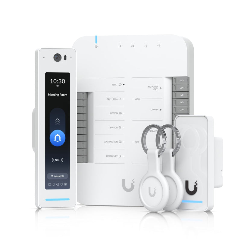 Ubiquiti G3 Starter Kit Pro, Provides Complete Entry &Exit Control For Single Door With 2 Readers &Apple Touch Pass Support