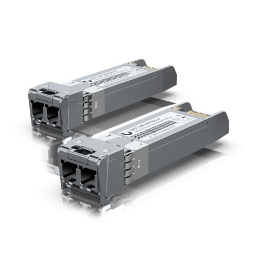 Ubiquiti UFiber 10Gbps Multi-Mode Optical Module, SFP+, 2-Pack(2 Connectors ), Duplex LC connector, Connection up to 300 m