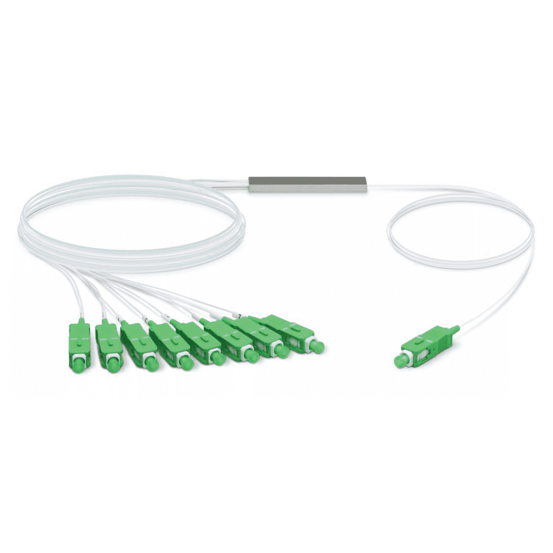 Ubiquiti UFiber Gigabit Passive Optical Network Splitter 1:8,  For Use With UFiber OLT Solutions, Terminated With SC/APC Connector,