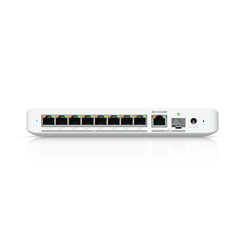 Ubiquiti Flex 2.5G PoE, 8-port 2.5 GbE PoE++ Switch,10 GbE RJ45/SFP+ Combination Uplink Port,Powered With PoE+++  & PSU  (Sold Separately )