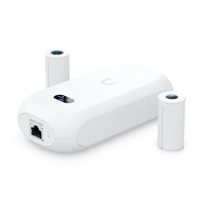 Ubiquiti Camera 8MP Wide Angle Lens (97.5˚ H), 12MP Fisheye 360˚ Lens, Colour LCM Display For Device Status Monitoring