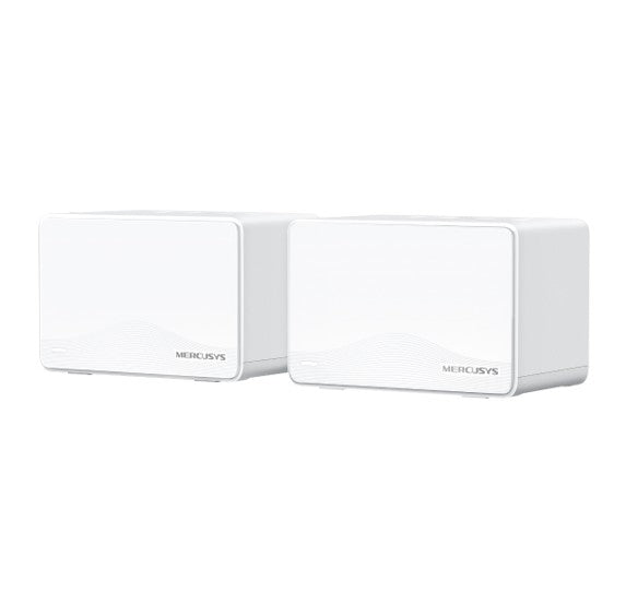 Mercusys Halo H25BE(2-pack) BE3600 Whole Home Mesh Wi-Fi 7 System, 460 mÂ²,  688 Mbps at 2.4 GHz, 2880 Mbps at 5 GHz, MLO, 4096-QAM, OFDMA, EHT160 on 5