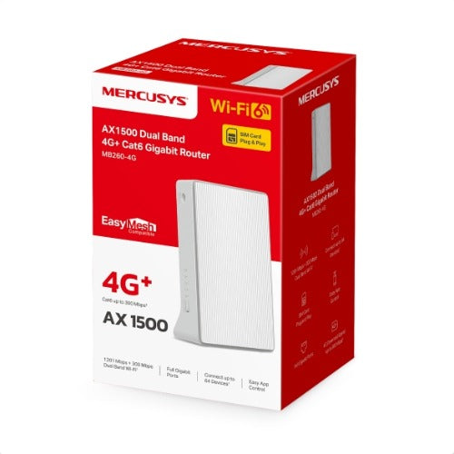 Mercusys MB235-4G 4G+ Cat6 AC1200 Wireless Dual Band Gigabit Router