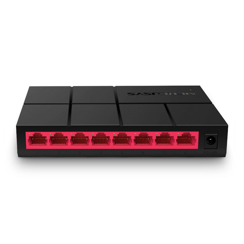 Mercusys MS108G 8-Port Gigabit Desktop Switch, 8x Gigabit Ports, Compact Design, Plug N Play, Green Ethernet Technology
