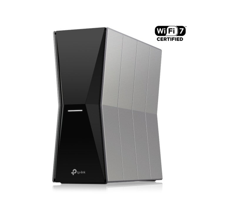 TP-Link Archer BE805 BE19000 Tri-Band Wi-Fi 7 Router (WIFI7) 1376 Mbps at 2.4 GHz + 5760 Mbps at 5 GHz + 11520 Mbps at 6 GHz, 8Ã— Internal Antennas, 1.