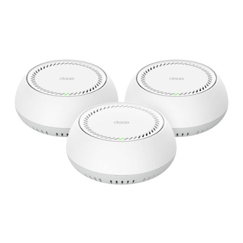 TP-Link Deco BE65-PoE(3-pack) BE11000 Whole Home Mesh Wi-Fi 7 System with PoE 688 Mbps at 2.4 GHz + 4324 Mbps at 5 GHz + 5764 Mbps 6 GHz
