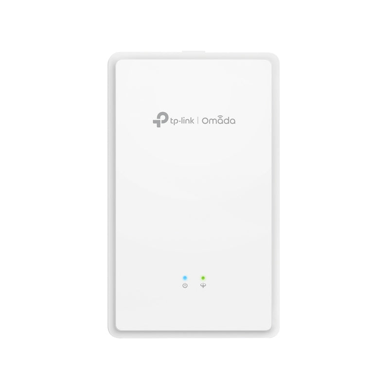 TP-Link EAP625GP-Wall Omada AX1800 Wi-Fi 6 Wall Plate GPON Access Point, 574Mbps at  2.4 GHz + 1201 Mbps at 5 GHz, AC Power, Poe Out,4Ã—Internal Antenn