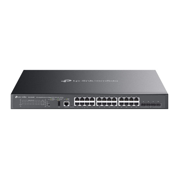 TP-Link SG5428XMPP Omada 24-Port Gigabit Stackable Lite L3 Managed PoE++ Switch with 4Ã— 10G Slots