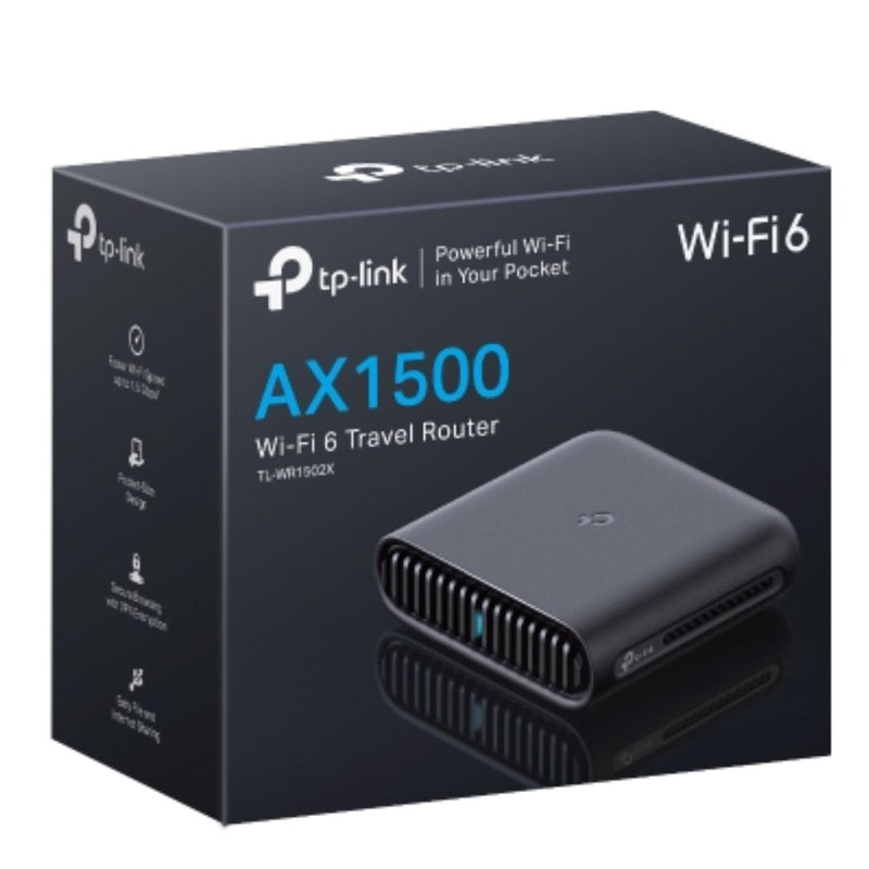 5tbps Router TP-Link TL-WR1502X AX1500 Wi-Fi 6 Travel Router, 1201 Mbps at 5 GHz ...